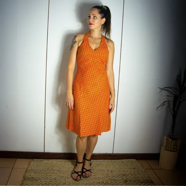 Penelope Dress Orange – Image 2