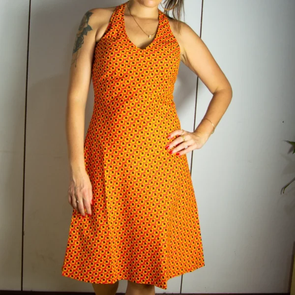 Penelope Dress Orange – Image 3